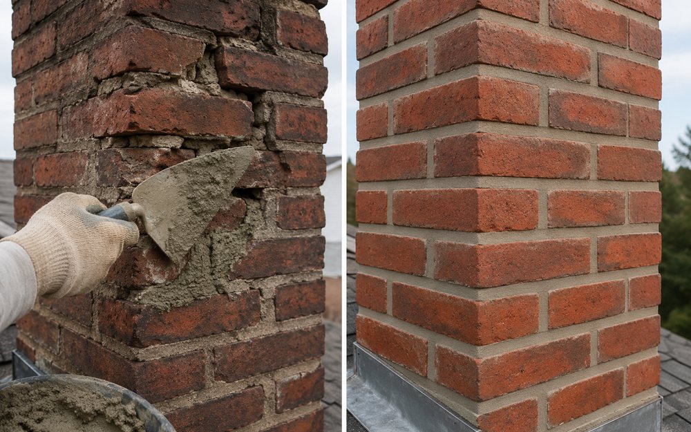 Chimney masonry repair